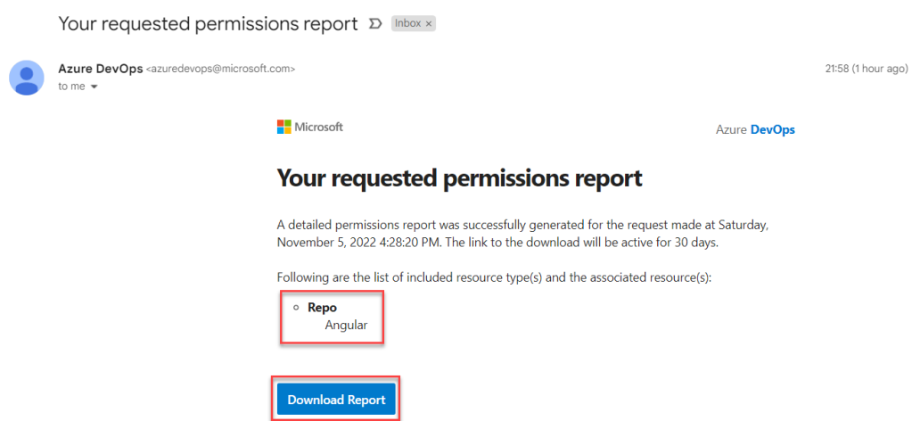Azure DevOps - Tips and Tricks - 18 - Get Azure DevOps Git Repository Permissions - Repo Permissions - Email